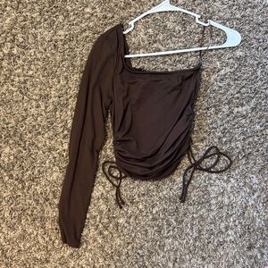 Elegant Brown Women's Top